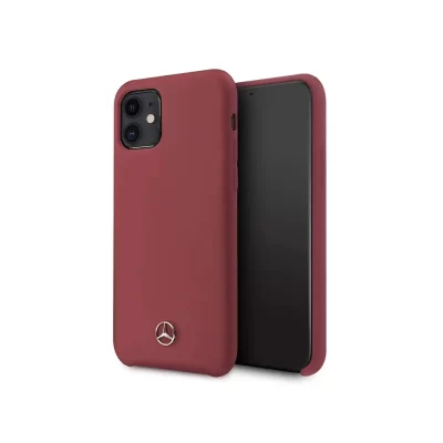 case mercedes benz para iphone 11 rojo