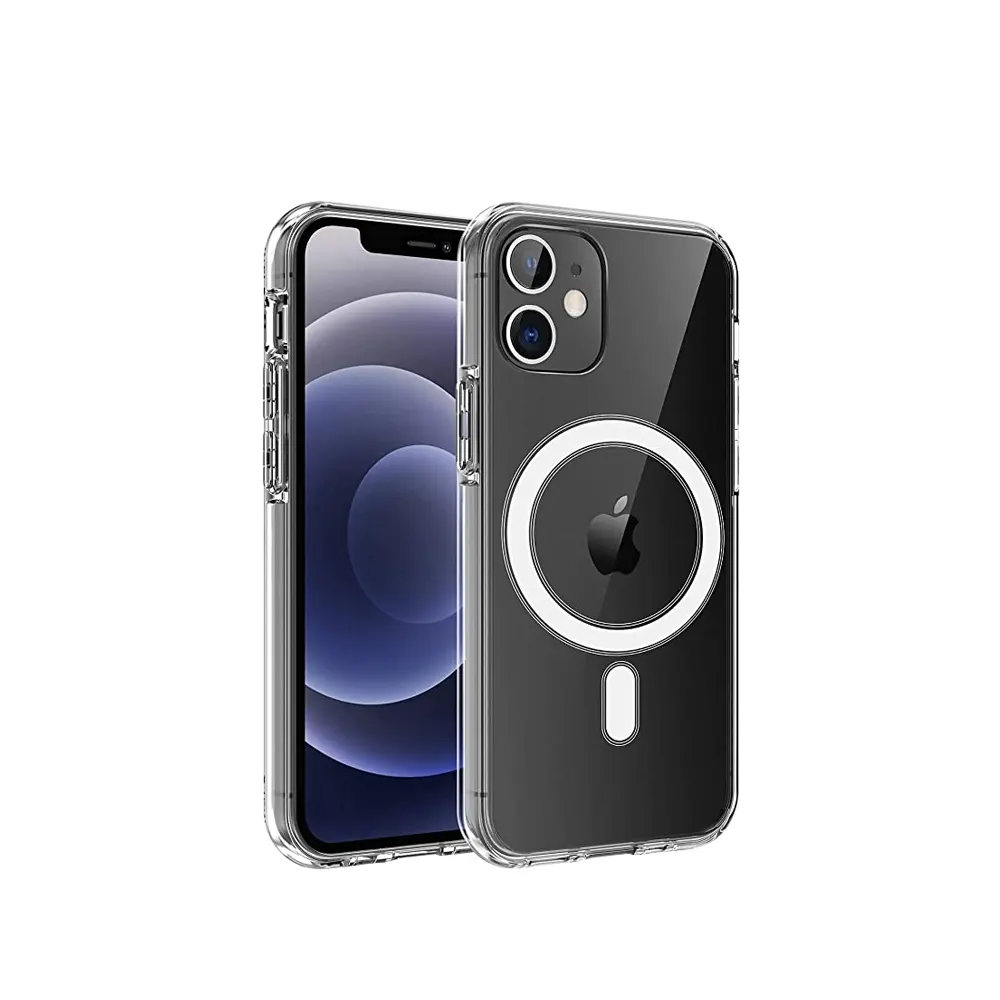 Funda MagSafe transparente y metal iPhone 11 (azul oscuro) 