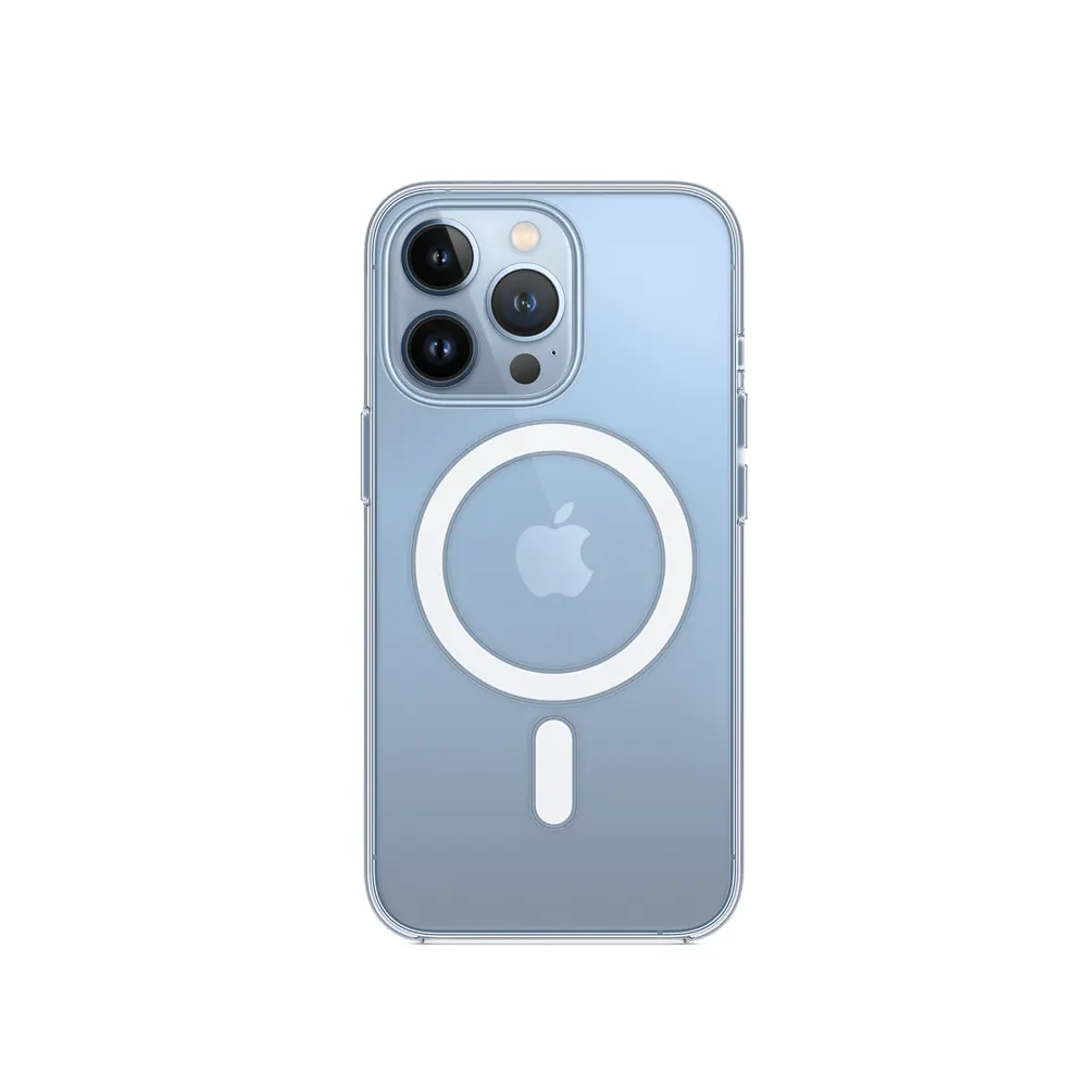 Funda para iPhone 13 de 6,1 Case Transparente Minimalista, Carga Magnética  e inalámbrica Compatible Magsafe (