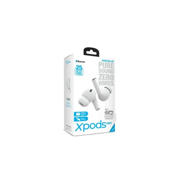 Naztech Xpods PRO True auriculares inalámbricos con estuche de carga inalámbrica